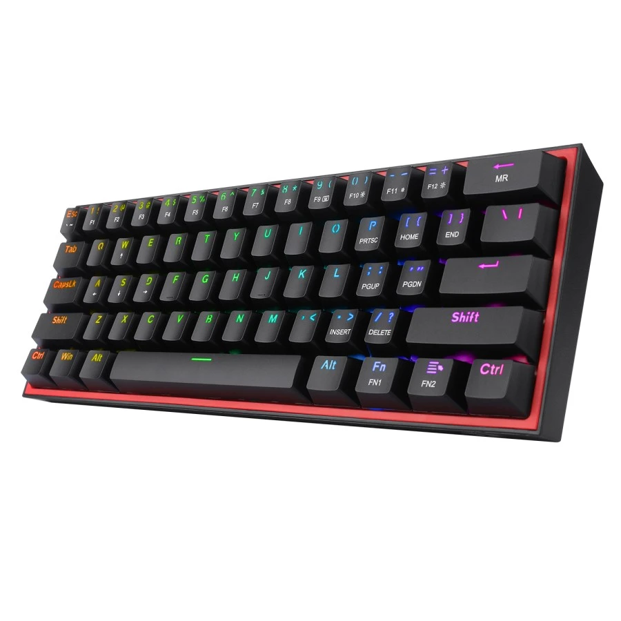 Redragon Mechanical Gaming Keyboard 60% BLACK FIZZ