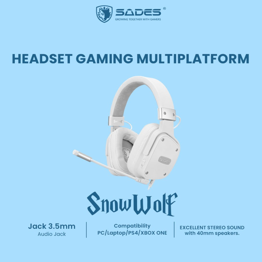 Sades SnowWolf Multi-platform Gaming Headset